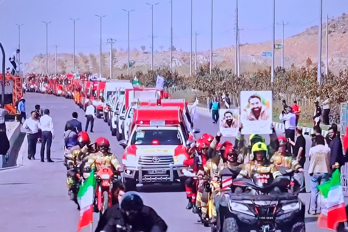 ویدئو | مراسم رونمایی از تجهیزات نوین آتش‌نشانی شهرداری مشهد (۱۰ مهر ۱۴۰۴)