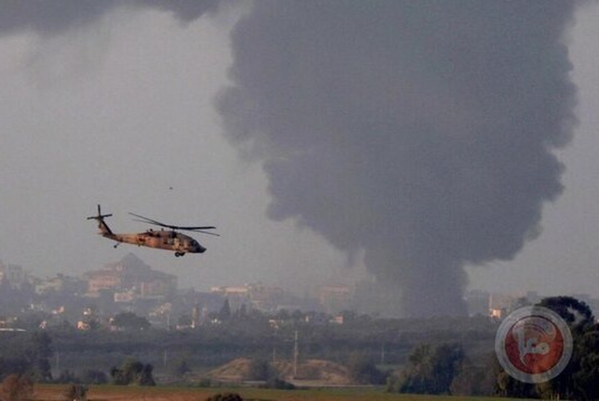 یک بالگرد اسرائیلی در شمال غزه مورد هدف قرار گرفته شد (۱۲ مهر ۱۴۰۴)