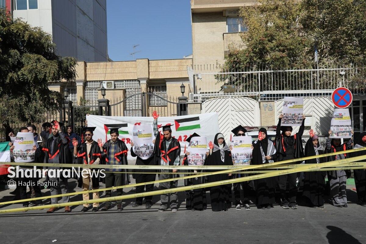 اجتماع دانشجویان انقلابی مشهد به مناسبت دومین سالگرد عملیات طوفان الاقصی و حمایت از کاروان دریایی الصمود، در مشهد برگزار شد.