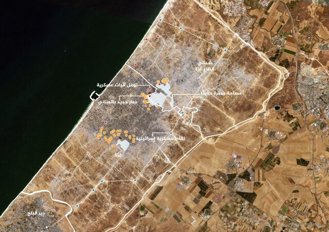 غزه در محاصره رژیم صهیونیستی + تصاویر ماهوارهای غزه در محاصره رژیم صهیونیستی + تصاویر ماهوارهای