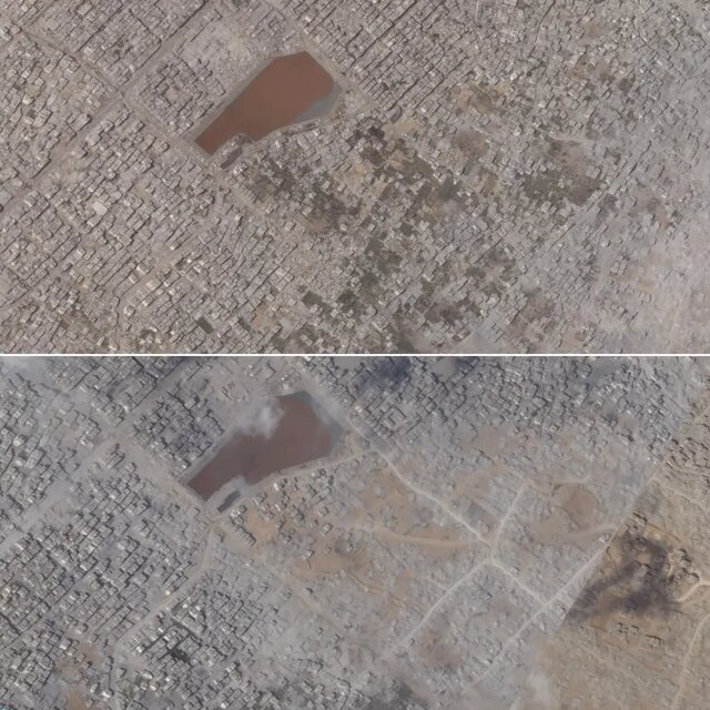 غزه در محاصره رژیم صهیونیستی + تصاویر ماهوارهای غزه در محاصره رژیم صهیونیستی + تصاویر ماهوارهای