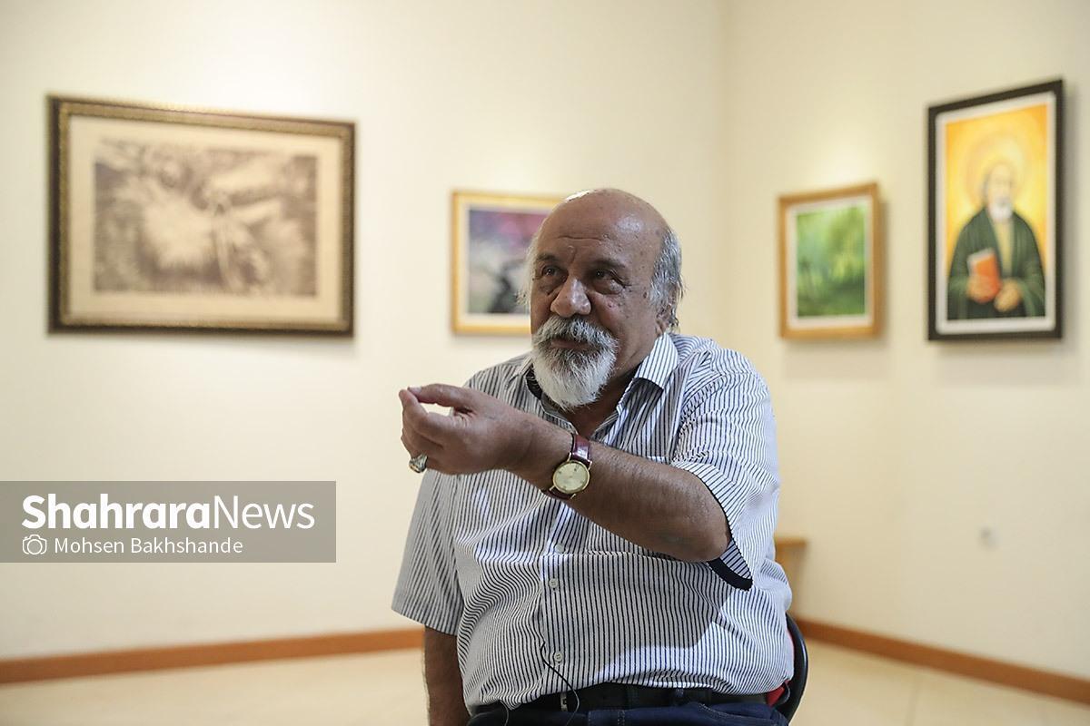 نمایشگاه نقاشی «زیبایی فرّ خداوند است» از آثار رضا فردوسی در نگارخانه سفید در حال برگزاری است.