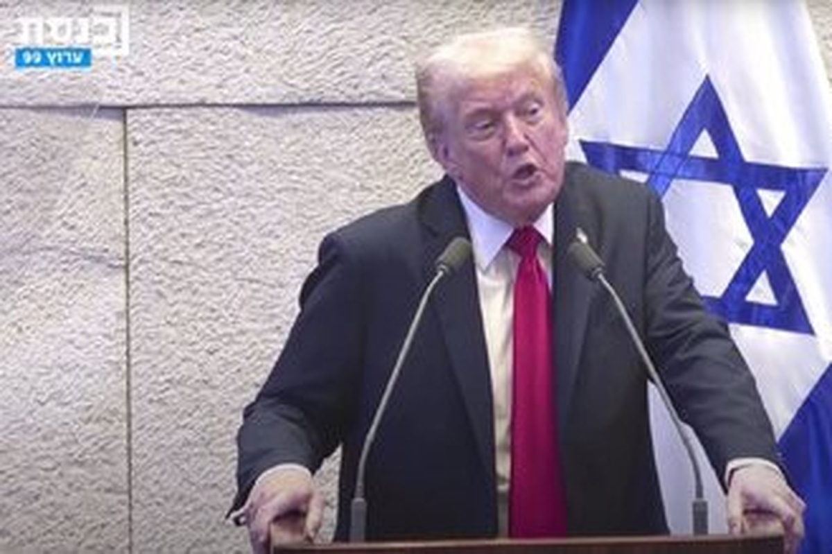 ترامپ: به ایران می‌گویم، هر زمان که شما آماده توافق باشید، ما آماده‌ایم | دلیل قطع سخنرانی ترامپ در کنست چه بود؟ + فیلم