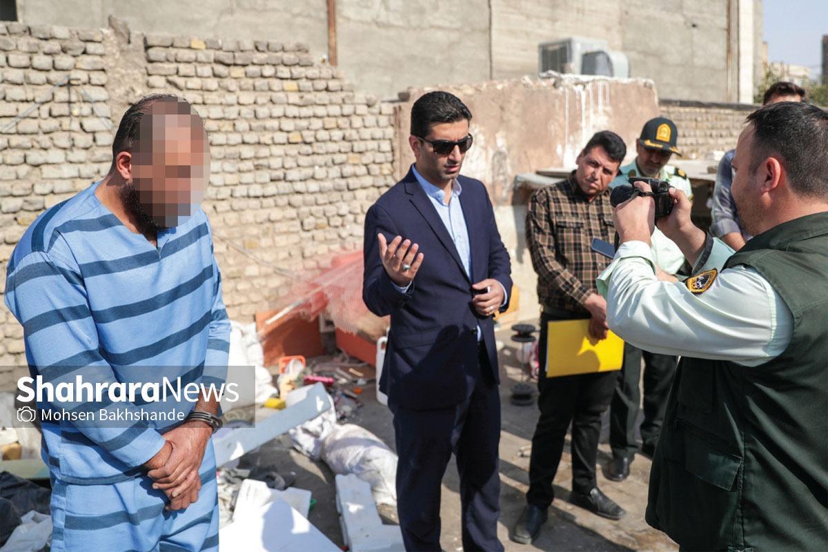 متهمی که چند سال قبل به اتهام قتل تا پای چوبه دار رفته بود، صحنه قتل تازه اش را بازسازی کرد.