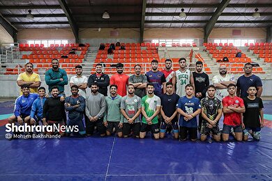 گزارش تصویری | برگزاری اردوی مشترک ملی پوشان کشتی هندوستان با کشتی‌گیران مشهدی