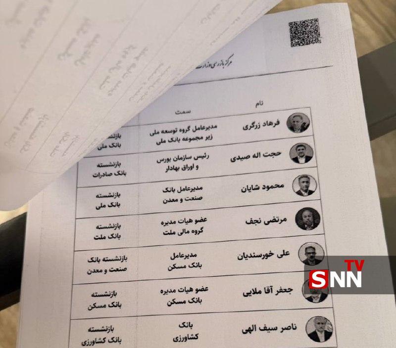 هفت مدیر ارشد بانکی مشمول دستور بازنشستگی وزیر اقتصاد شدند + اسامی مدیران هفت مدیر ارشد بانکی مشمول دستور بازنشستگی وزیر اقتصاد شدند + اسامی مدیران