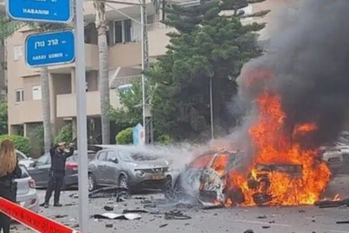 فیلم‌هایی از انفجار یک خودرو در تل آویو