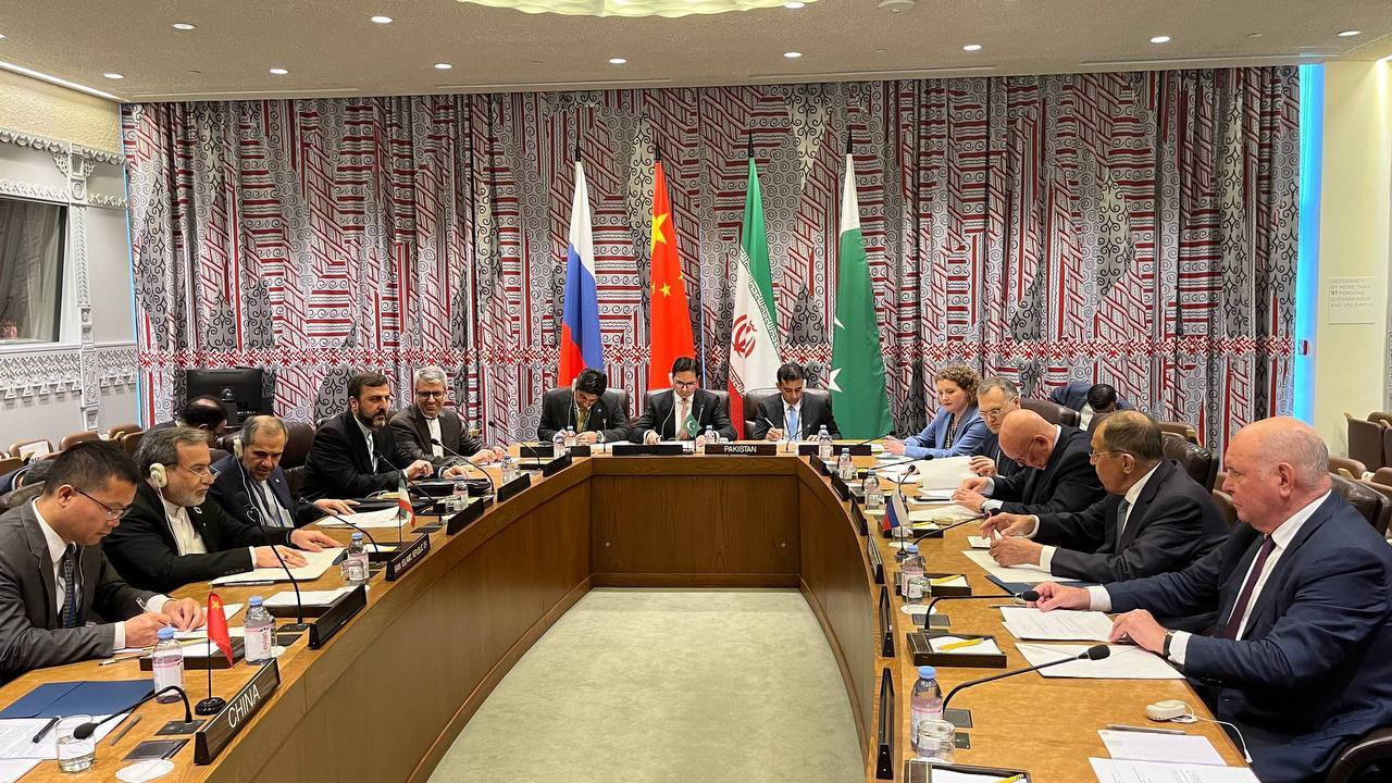 نگاهی به نشست مشترک وزرای خارجه ایران، روسیه، چین و پاکستان با موضوع افغانستان + متن کامل بیانیه نگاهی به نشست مشترک وزرای خارجه ایران، روسیه، چین و پاکستان با موضوع افغانستان + متن کامل بیانیه