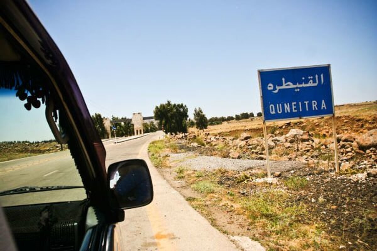 برافراشته شدن پرچم اسرائیل در جنوب سوریه + فیلم