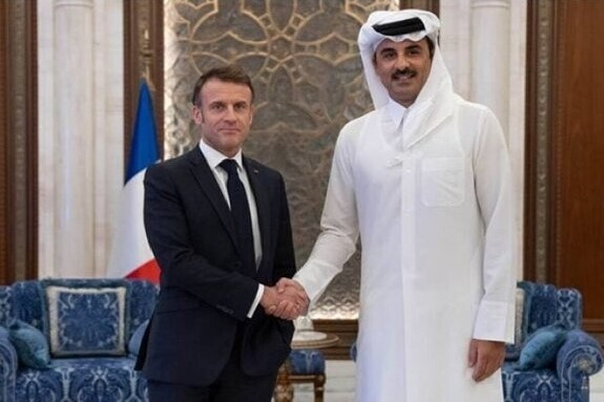امیر قطر و رئیس‌جمهور فرانسه طی تماس تلفنی به بررسی آخرین تحولات فلسطین پرداختند.