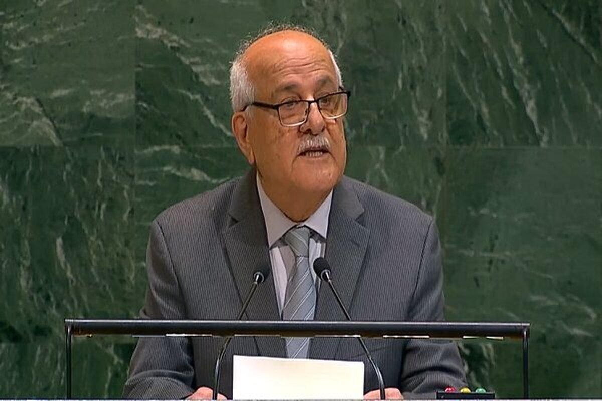 نماینده تشکیلات خودگردان فلسطین در سازمان ملل تأکید کرد که آتش‌بس در غزه باید بدون تأخیر برقرار شود و همه باید برای خلاص شدن از شر جنگ و اشغال خاورمیانه تلاش کنند.