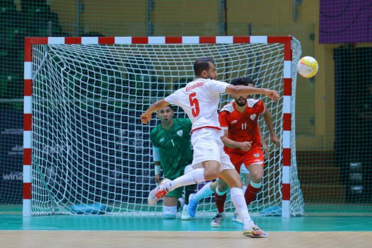 مسعود یوسف گل دوم تیم ملی فوتسال ایران به افغانستان را به ثمر رساند تا تیم ملی کشورمان با پیروزی نیمه نخست را به پابان برساند.