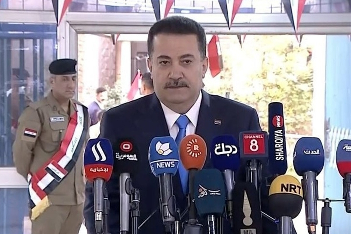 محمد شیاع السودانی، نخست وزیر عراق با اعلام اینکه انتخابات در فضای امن در حال برگزاری است، بر اصل انتقال مسالمت آمیز قدرت در این کشور تأکید کرد.