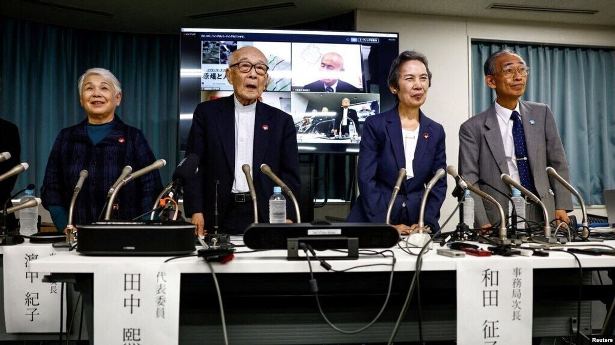 موسسه «نیهون هیدانکیو» ژاپن، برنده جایزه صلح نوبل در سال گذشته، در بیانیه‌ای به تلاش‌های نخست‌وزیر این کشور برای بازنگری در «اصول سه‌گانه عدم سلاح هسته‌ای» اعتراض و تأکید کرد که هیچ‌گونه ورود یا استقرار تسلیحات هسته‌ای در خاک ژاپن قابل قبول نیست.