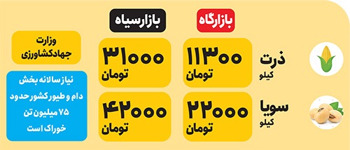فروش نهاده دامی سه برابر قیمت در بازار سیاه | فساد در بازار نهادههای دامی فروش نهاده دامی سه برابر قیمت در بازار سیاه | فساد در بازار نهادههای دامی