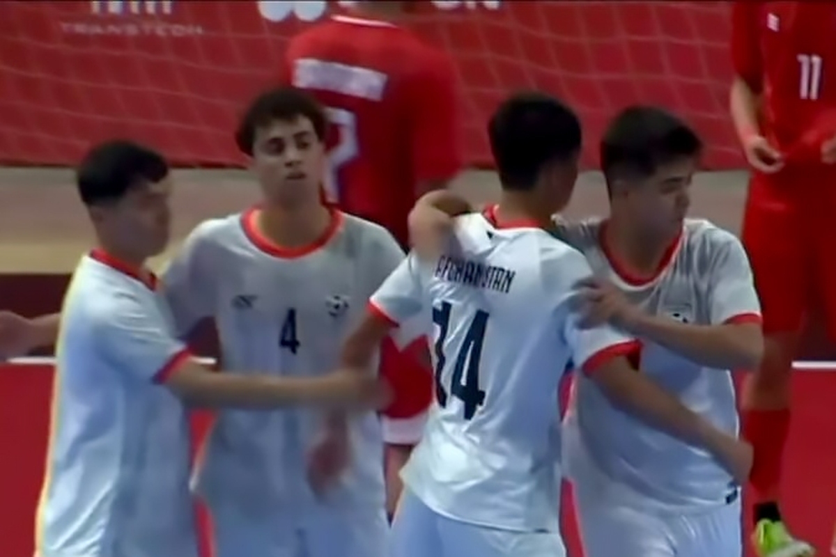 نتیجه دیدارتیم‌های ملی فوتسال زیر ۱۷ سال افغانستان و چین | صعود با اقتدار