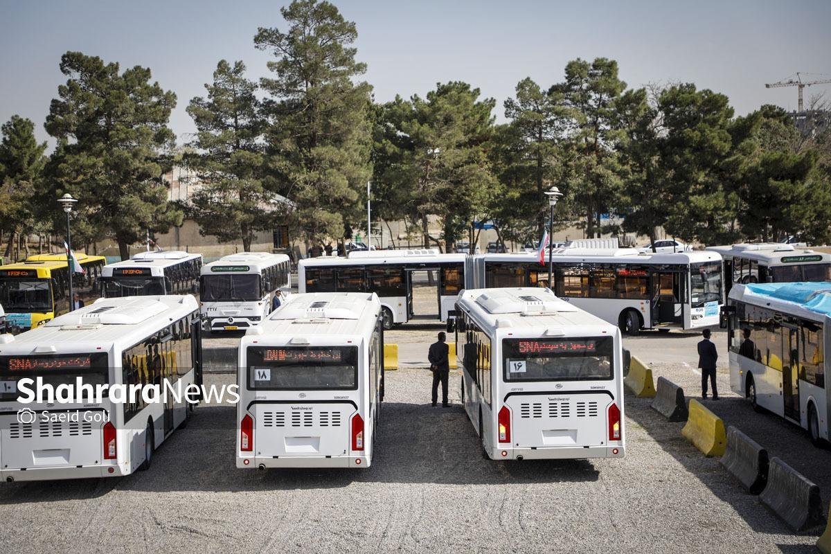 ورود ۴۰۰ دستگاه اتوبوس جدید به ناوگان حمل‌ونقل مشهد