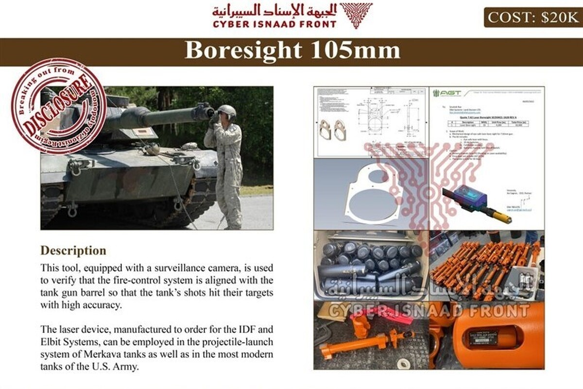 یک گروه هکری اطلاعات و مدارک سرّی مرتبط با صنایع نظامی مایا، وابسته به رژیم صهیونیستی را قیمت‌گذاری و جهت فروش منتشر کرد.