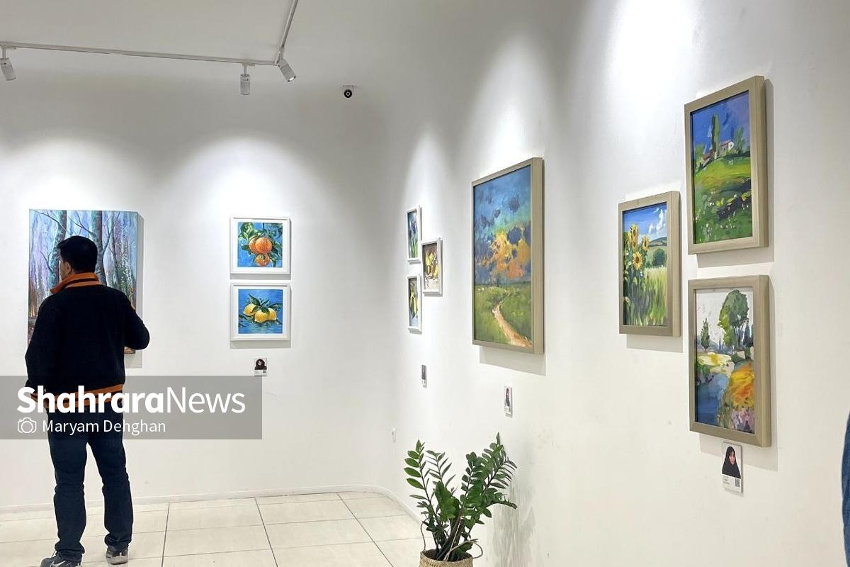 «تلاطم» فرصتی برای نمایش تضادها و زیبایی‌های جهان در نگاه نقاشان مشهدی