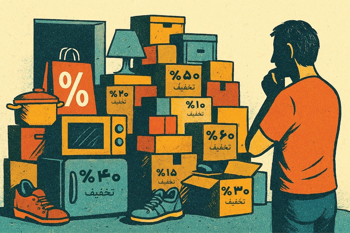 «یک فرصت بزرگ برای خرید با قیمت استثنایی.» این موضوعی است که بازار ب  ما القا می‌کند تا جیب هایمان را خالی از پول و خانه هایمان را پر از محصولاتی کند که به آن‌ها نیاز واقعی نداریم.