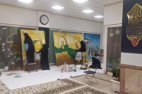 رونمایی از دیوارنگاره «در امتداد مهر کوثر» در رواق حضرت زهرا (س) هم‌زمان با میلاد بانوی دو عالم