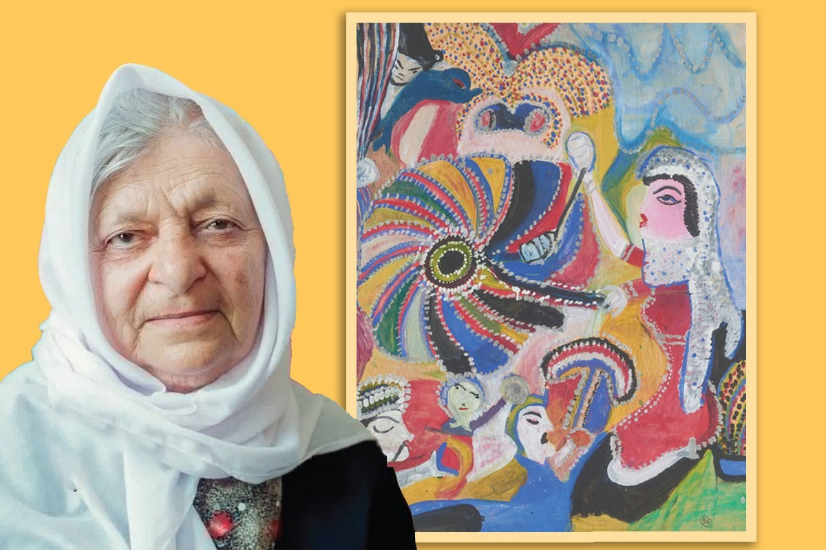 درباره مکرمه قنبری، زنی که در 67 سالگی با نقاشی‌هایش، رنگی تازه به جهان هنر بخشید.