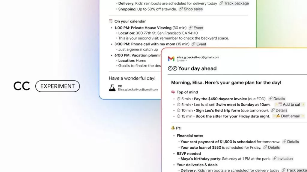 CC ایجنت هوش مصنوعی گوگل که هر صبح برنامه روزانه شما را ایمیل میکند CC ایجنت هوش مصنوعی گوگل که هر صبح برنامه روزانه شما را ایمیل میکند
