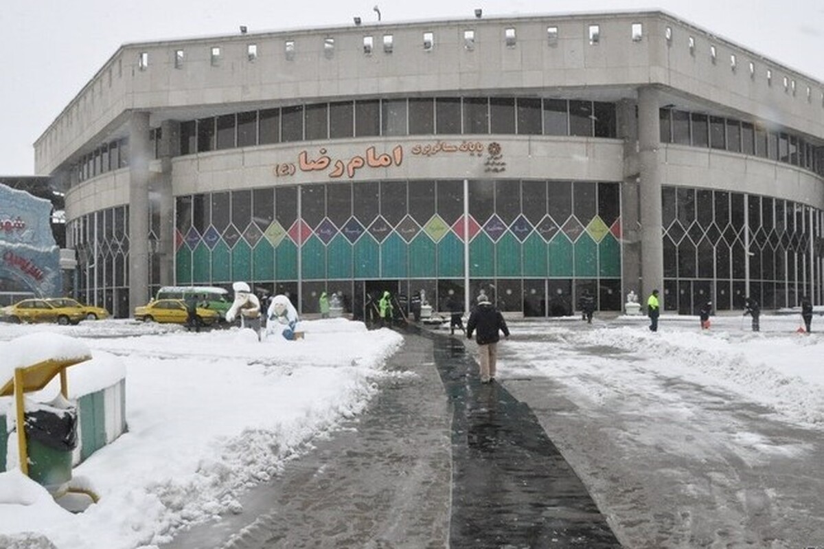 افزایش آمادگی پایانه‌های مسافربری شهرداری مشهد هم‌زمان با بارش‌ها