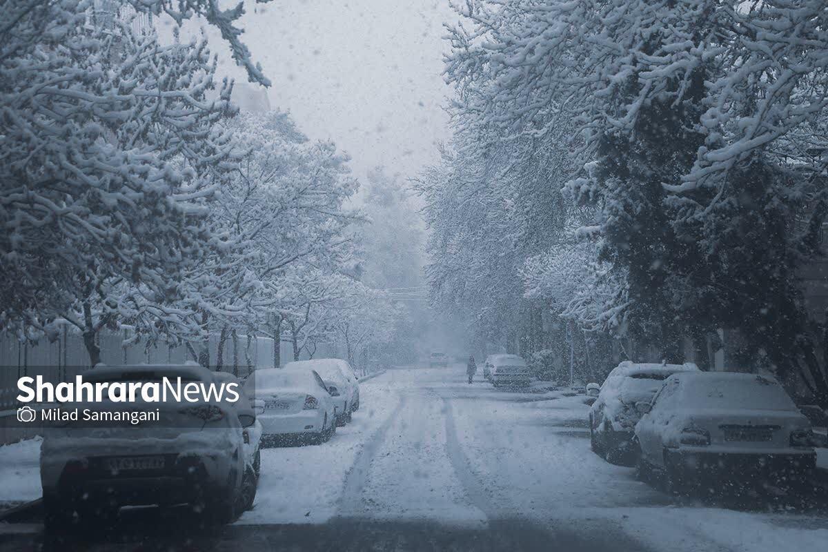 مشهد، حادثه‌خیزترین شهرستان خراسان رضوی از زمان آغاز بارش برف در استان تاکنون (شنبه، ۲۹ آذر ۱۴۰۴)