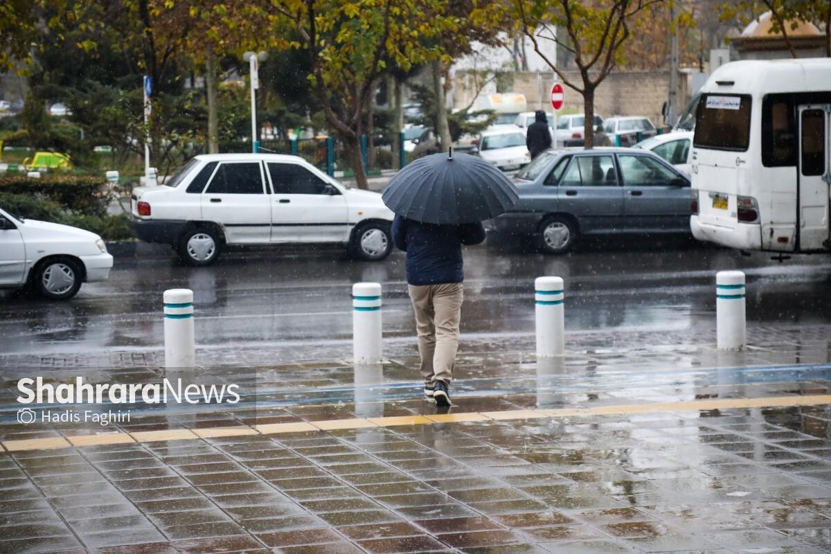 پیش‌بینی ۲۵ تا ۵۰ میلی‌متر بارندگی در خراسان رضوی و پنج استان دیگر
