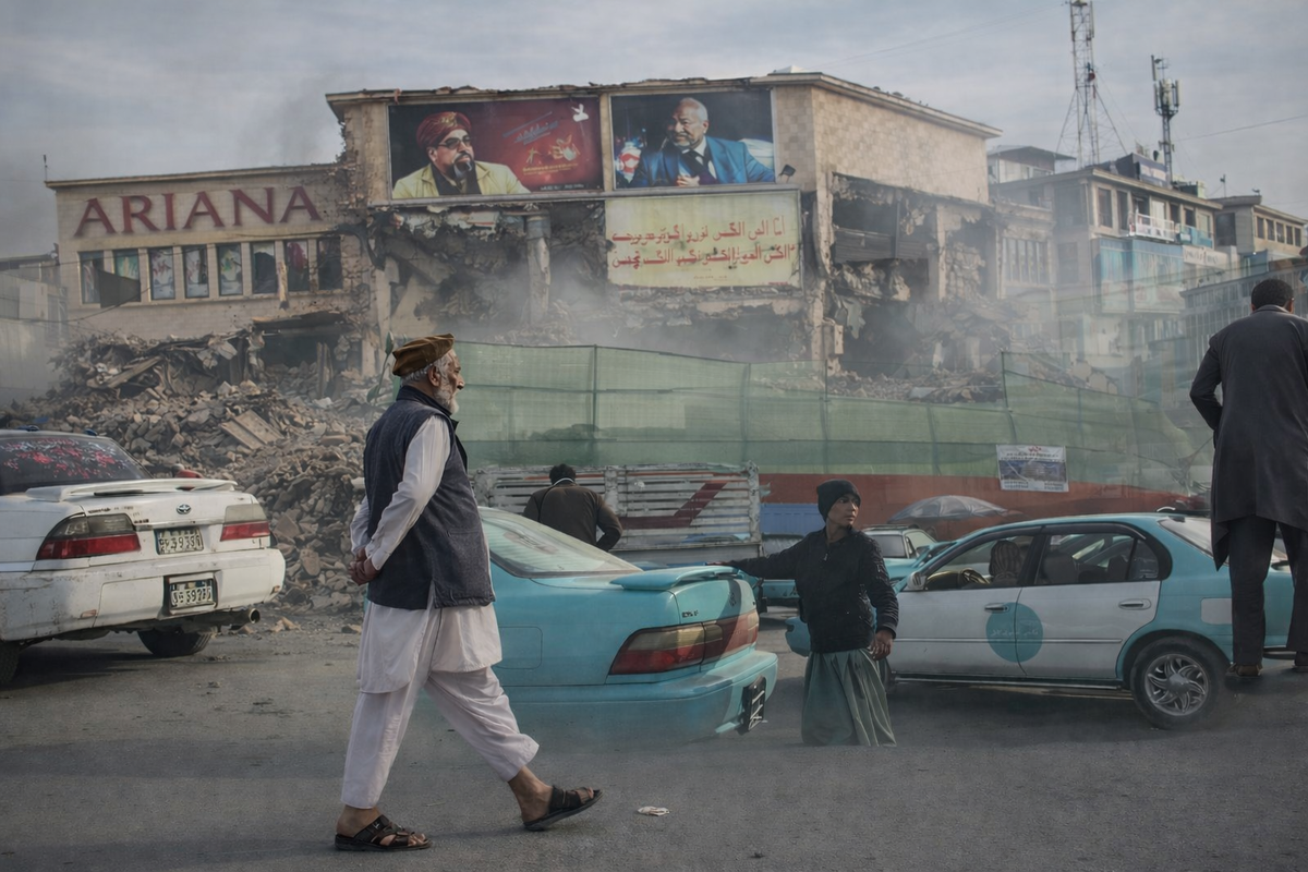 روز سیاهِ ناامیدی | طالبان سینما آریانا در قلب کابل را تخریب کردند + عکس