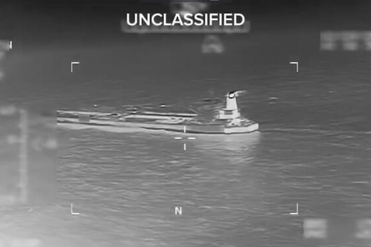 توقیف نفتکش چینی توسط آمریکا