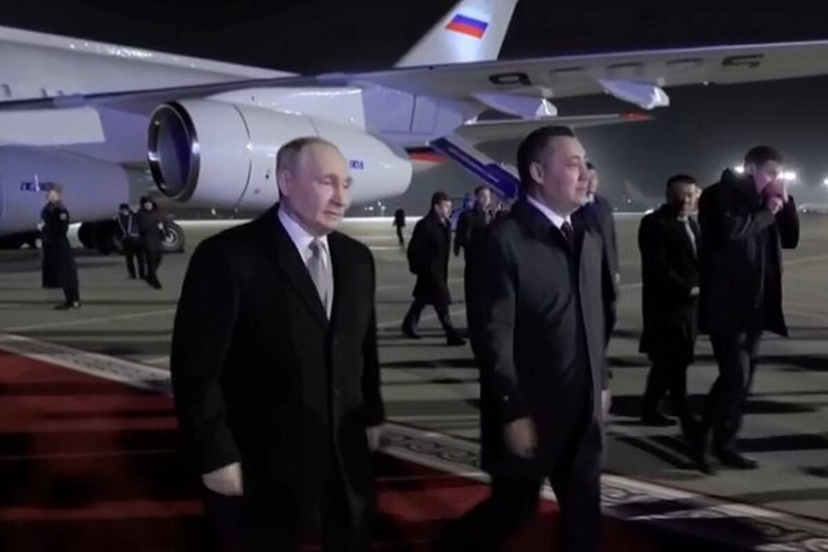 رئیس جمهور روسیه در سفری ۳ روزه وارد قرقیزستان شد.
