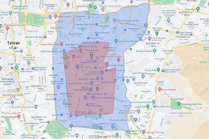 چطور بفهمیم در طرح ترافیک تهران جریمه شدهایم؟ محدوده مشخص روی نقشه