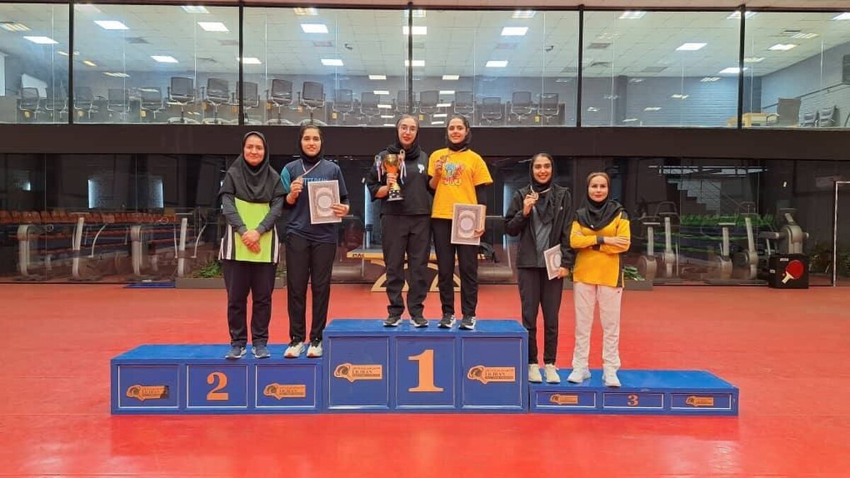 درخشش نماینده خراسان رضوی در دسته برتر تنیس روی میز بانوان کشور