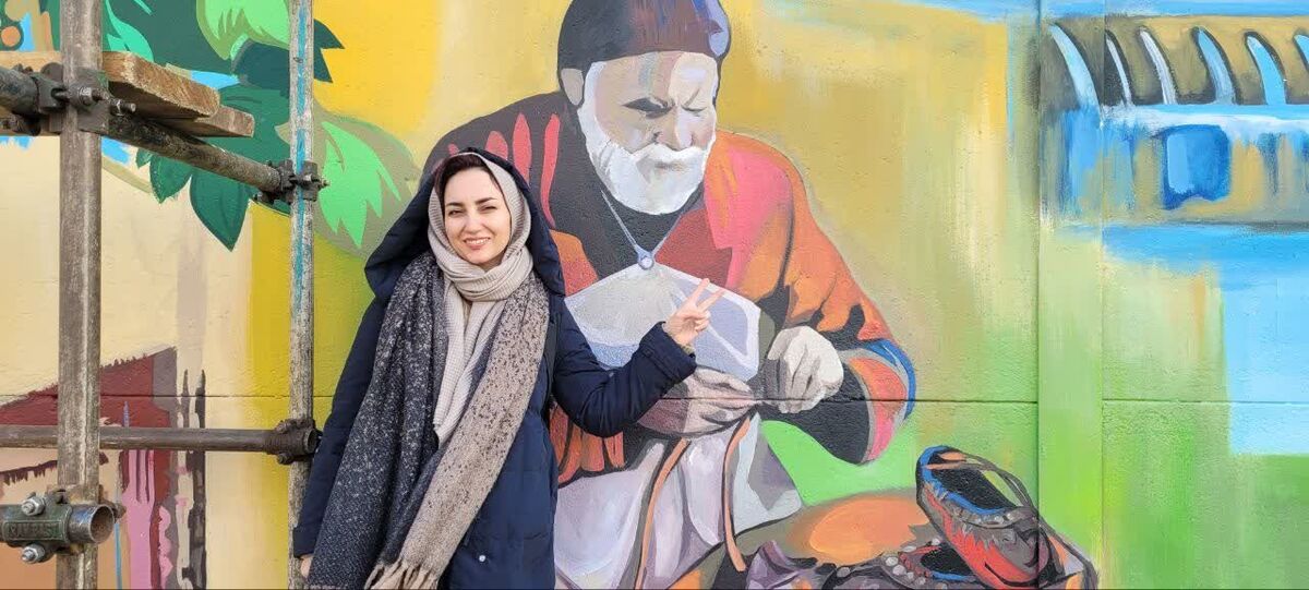 دیوار&zwnj;هایی که با دستان بانوی هنرمند مشهدی، جان گرفته است
