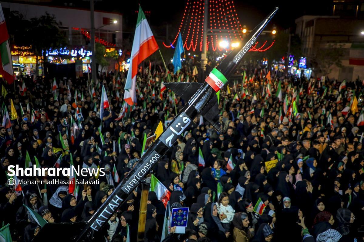 ویدئو | پیام مشهدی&zwnj;ها به رزمندگان موشکی سپاه