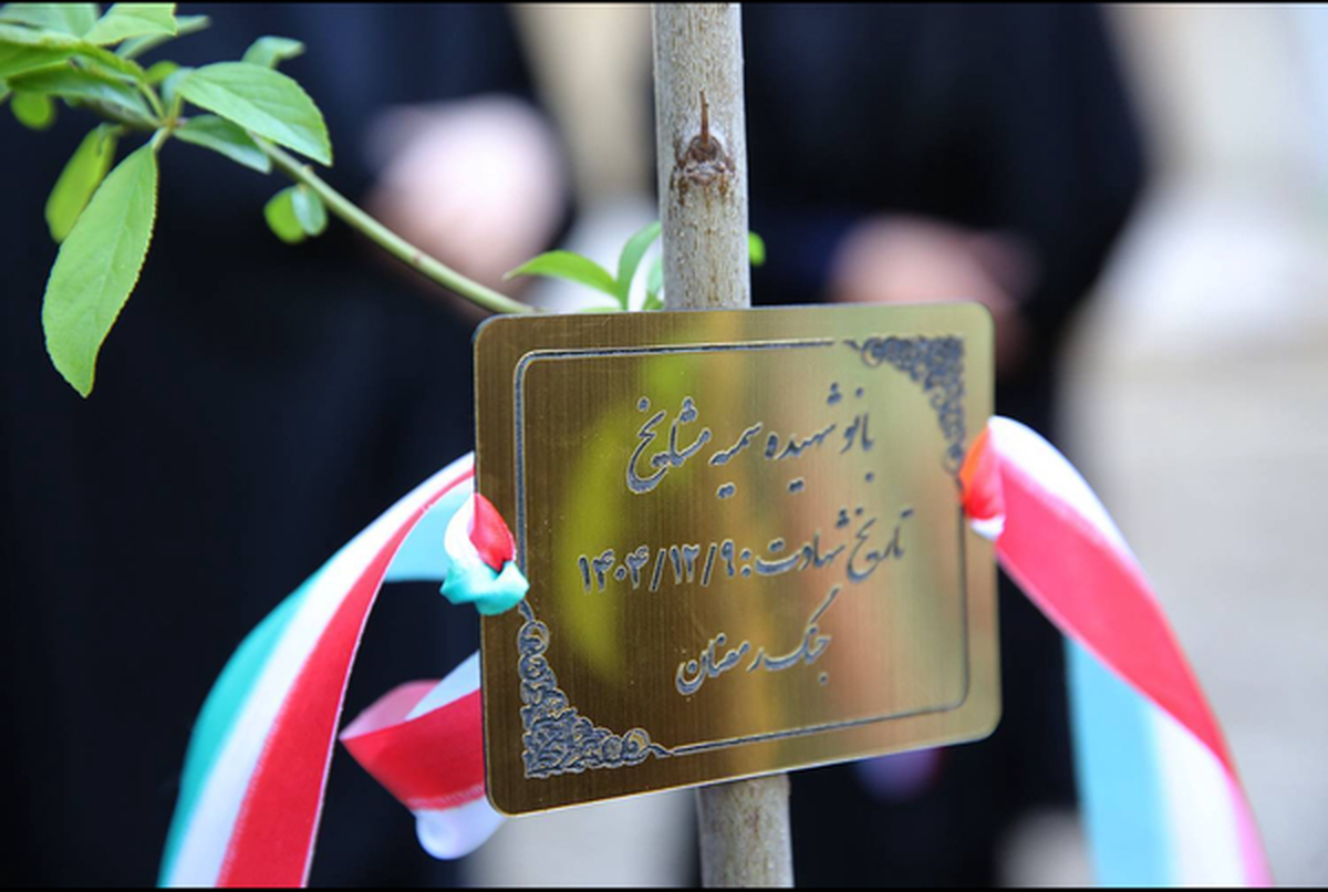 کاشت درخت به یاد بانوان شهید تهران + تصاویر