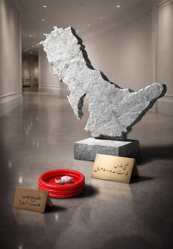 هنرمندی که خلیجی پلاستیکی برای ترامپ طراحی کرد هنرمندی که خلیجی پلاستیکی برای ترامپ طراحی کرد