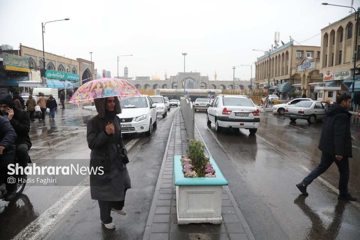 پیش&zwnj;بینی هواشناسی مشهد و خراسان رضوی امروز (دوشنبه، ۳ فروردین ۱۴۰۵) | ورود سامانه بارشی از فردا