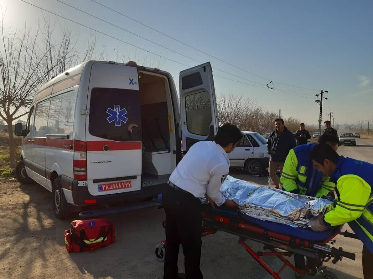 انحراف اتوبوس مسافربری در محور مرودشت-شیراز