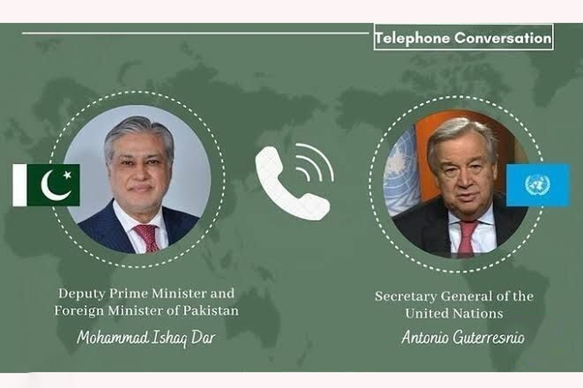 در گفت&zwnj;وگوی اسحاق&zwnj;دار با گوترش؛ پاکستان بر نقش سازمان ملل برای پیشگیری و حل مناقشات تاکید کرد