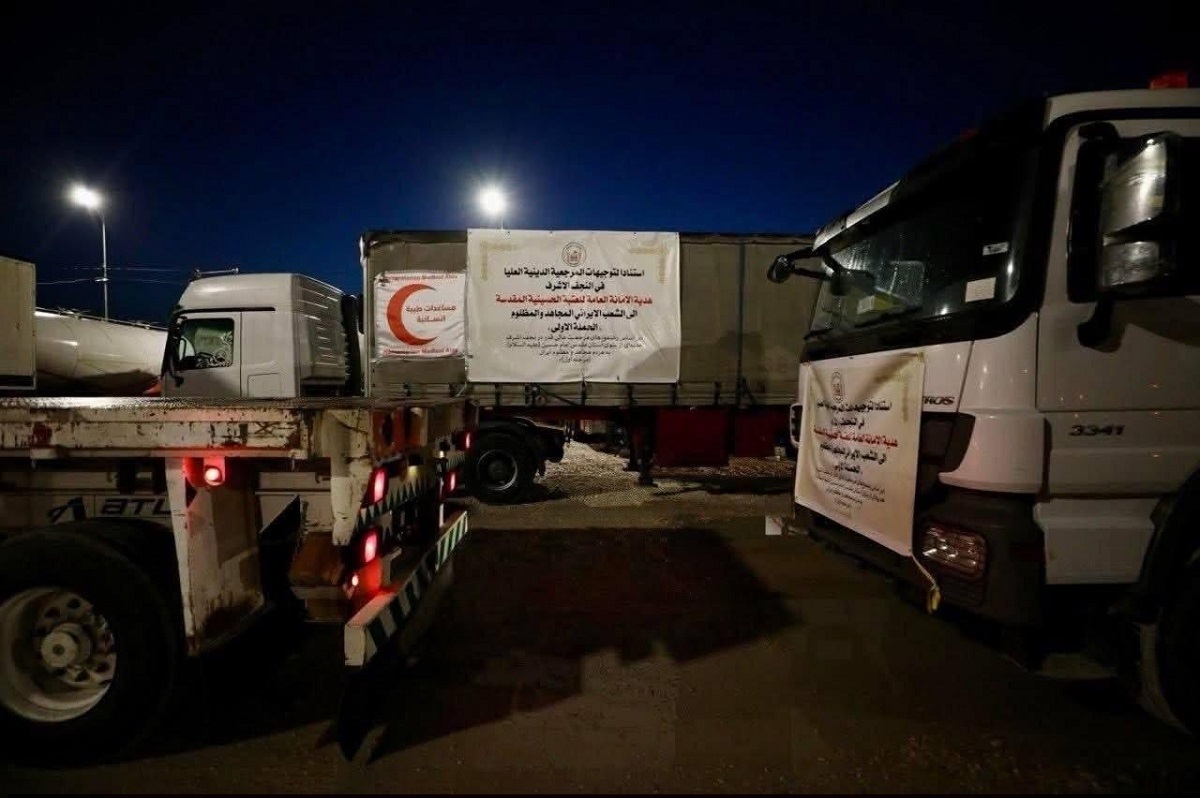 حرکت کاروان کمک مردمی از عراق به ایران