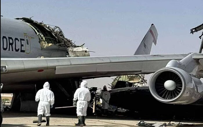 یک فروند هواپیمای E-۳ (آواکس) آمریکا منهدم شد (۹ فروردین ۱۴۰۵) + تصاویر یک فروند هواپیمای E-۳ (آواکس) آمریکا منهدم شد (۹ فروردین ۱۴۰۵) + تصاویر