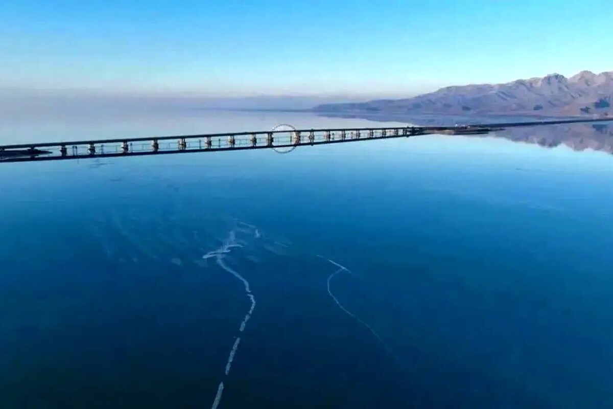 ویدئو | تراز آب دریاچه ارومیه به بالاترین سطح در ۶ سال اخیر رسید