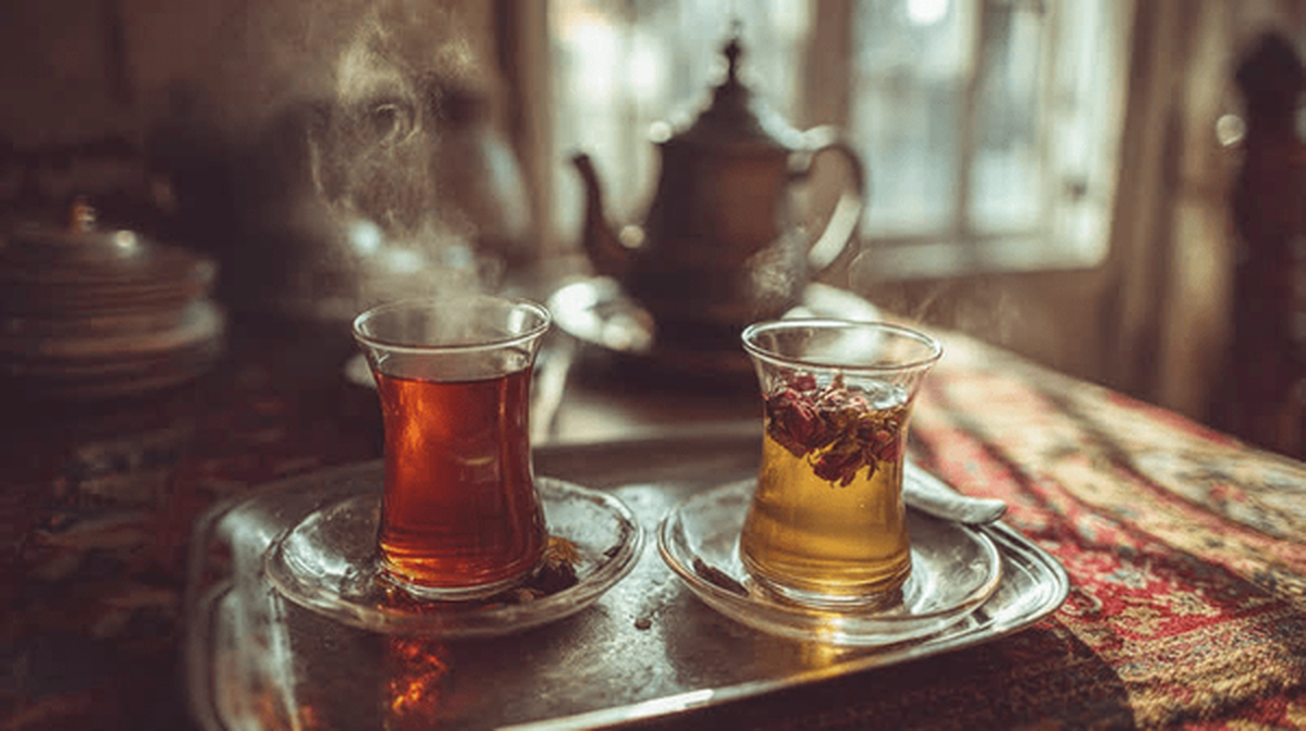 چای زعفرانی و دمنوش گل&zwnj;محمدی، پادزهری برای شلوغی زندگی شهری