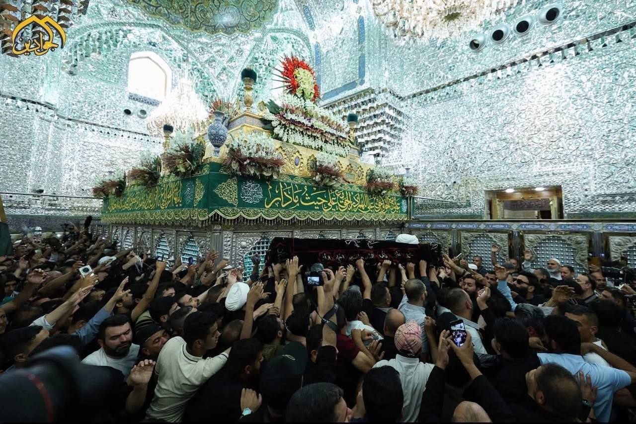 عکس‌هایی از مراسم تشییع پیکر آیت الله شیخ محمد اسحاق فیاض در کاظمین