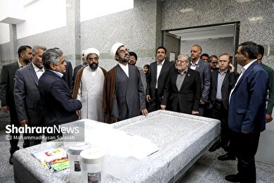 گزارش تصویری | بهره‌برداری از کلان‌پروژه عروجیان در آرامستان بهشت رضا (ع)