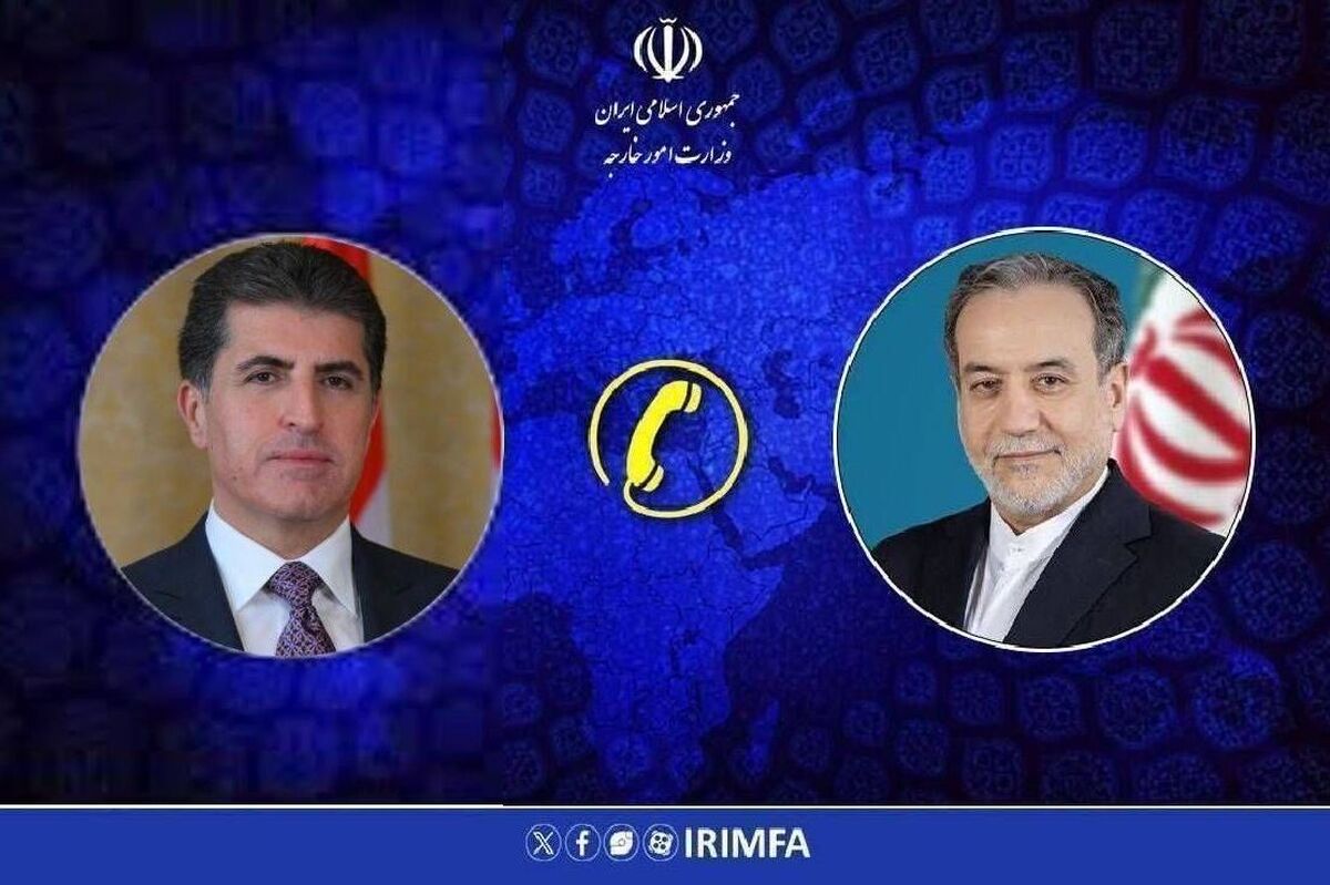 گفتگوی تلفنی عراقچی با رئیس اقلیم کردستان عراق