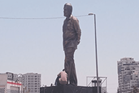 نصب یادمان سرلشکر پاسدار شهید امیرعلی حاجی‌زاده